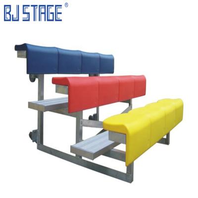 中国 Indoor/Outdoor/Basketball Court Mobile Telescopic Aluminum Bleachers/Playground Outdoor Bleachers High Quality Gym Basketball 販売のため