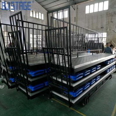 中国 School outdoor sports telescopic grandstand/gymnasium/stadium manual folding grandstand 販売のため