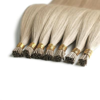 China Natural Appearance European I Tip Pre Bonded Human Hair Extension Keratin I Tip Hair For Manufacturer for sale