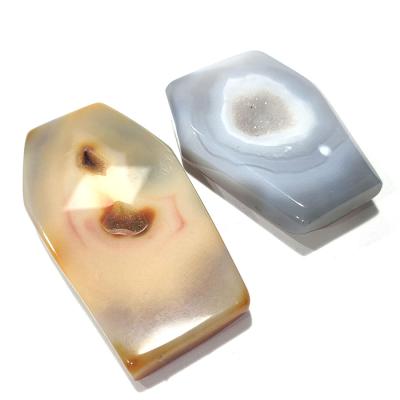 China China high quality natural agate geode caskets for sale for casket decor for sale