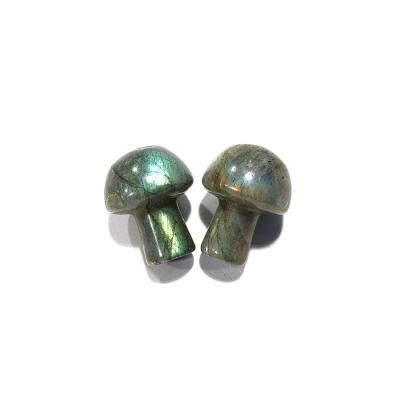 China China Labradorite Carving Wholesale Natural Labradorite Stone Carved Mini Mushroom Statue for sale