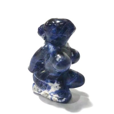 China China stone carving natural stone sodalite jewelry hand-carved goddess figurine for sale for sale