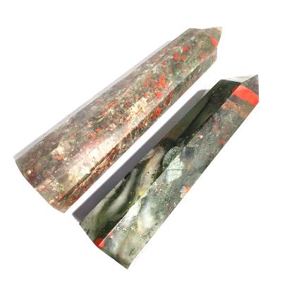 China China Crystal Towers Wholesale Dragon Blood Stone Processing Blood Natural Stone Tower for sale