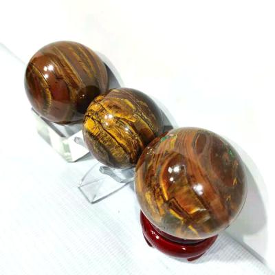 China China High Quality Yellow Tiger Eye Stone Curing Tiger Eye Jewelry Stone Spheres For Gifts for sale