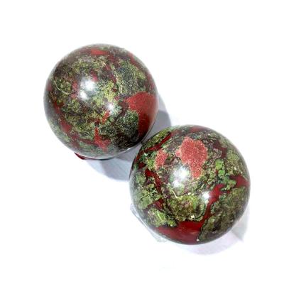 China Beautiful China Blood Crystal Stone Curing Blood Stones Crystal Spheres For Wholesale for sale