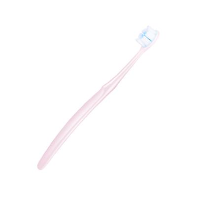 China Teeth Cleaner Custom Portable Recycled Plastic Toothbrush OEM Logo Cheap Family Adult Travel Beautiful for sale