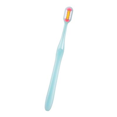 China Teeth Cleaning Hotel High Quality Square Portable Household Handle Toothbrush Petal Flower Adult Toothbrush for sale