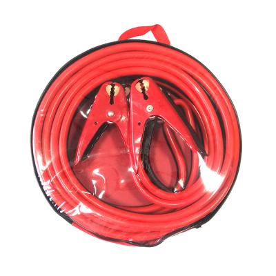 China Customizable 2 GA 20 ft Insulated Heavy Duty Clamp Car Battery Jump Start Booster Cables for sale