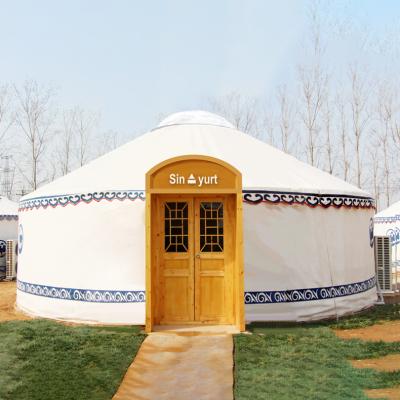 China Extended Type Sinoyurt Ger Bamboo Yurta Luxury Mongolian Yurt for sale