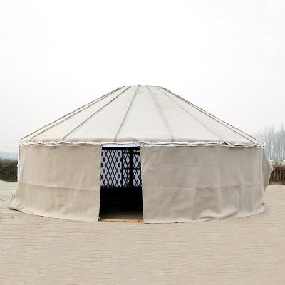 China Extended Type Big Sinoyurt Wooden Frame Mongolian Ger yurt With Track for sale