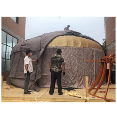 China Modern Sinoyurt Large Size Extended Type Wooden Yurt With Loft for sale