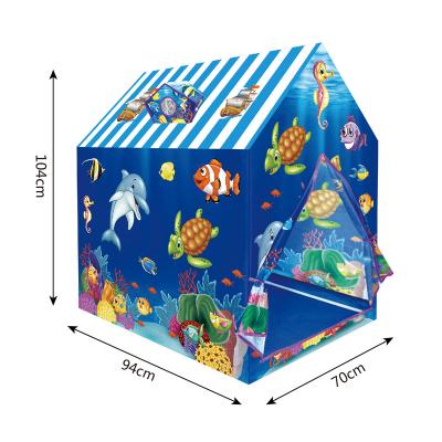 China Sports Toy Newest Cartoon Marine Animals Toy Tents Kids Play Pop up Toy Tent Indoor Outdoor Play House for sale