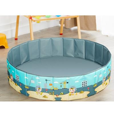 China Children Folding Baby Game Ball Pool Baby Fence Portable Blue Cloth Pool150cm 1.5m Suitable Diameter 2-3 To Baby 34*17*16 for sale