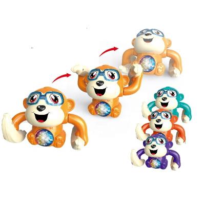 China NEW ABS fun and collapsing toy monkey with lights and music as a gift for kids for sale