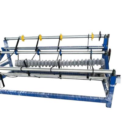 China New Type Diamond Mesh Whole Single Wire Chain Link Building Fence Making Machine for sale