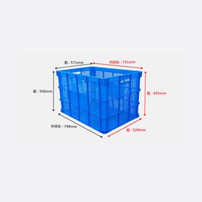 China Plastic Moving Mesh Storage Crate / Solid Logistics Turnover for sale