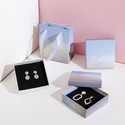 China Recyclable Luxury Portable Shopping Jewelry Paper Box Boxes Gift Custom Packaging Sets for sale