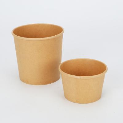 China Recyclable Custom Printed Biodegradable Paper Food Boxes Soup Cup Packing Box for sale