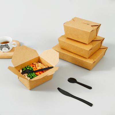 China Hot Selling Food Grade Recyclable Take Out Custom Paper Bread Food Packaging Box for sale