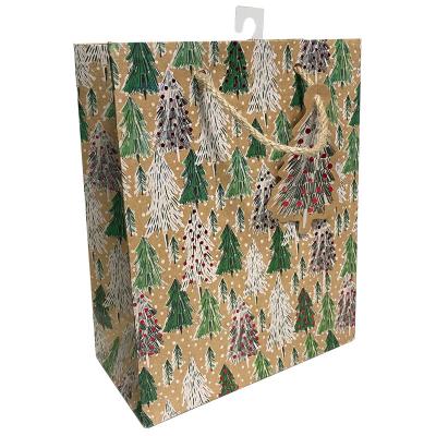 China Factory Price Recyclable Gift Bags With Handle Custom Luxury Kraft Paper Tote Bag for sale