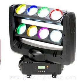 China Black Case LED Double Row 8-eyes 4-In-1 RGBW Unlimited Spider Moving Head Beam Light for sale