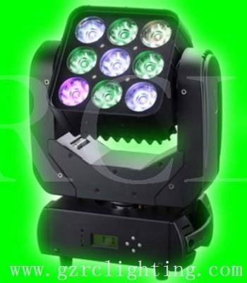 China LED 9 x 10W For Theatre 4in1 RGBW Matrix Moving Head Wash Light Black Case LED Beam Moving Head for sale