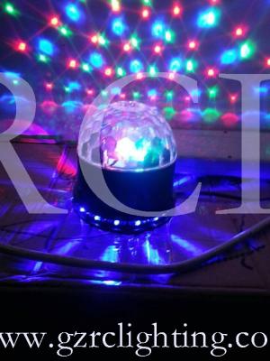 China Stage Lighting/The New Mini LED Colorful Rotating Sunshine Small Crystal Magic Ball Light for sale