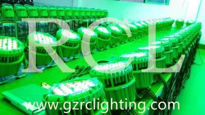 China Green case Outdoor Stage Lighting 54x3W RGB LED Par Cans Show Lighting Ri-Color for sale