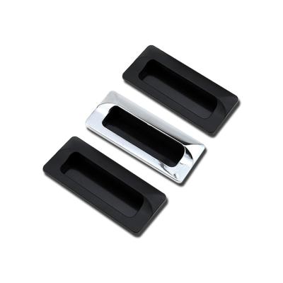 China Modern China-made Zinc Alloy Bright Chrome / Black Handle LS122 Hidden Door Handle for sale