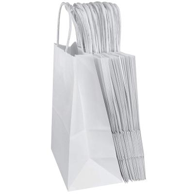 China Cheap Recyclable Design Small White Kraft Paper Bag Wholesale for sale