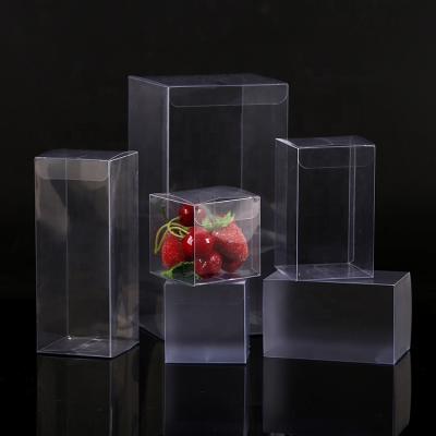 China Recyclable PVC Plastic Cosmetic Storage Gift Custom Printing Transparent Box for sale