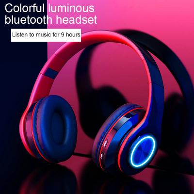 China 2021 Hot Selling Mini Christmas Gift BT Headset Headband Headphone BT Headset High Sound Quality Gaming Headset for sale