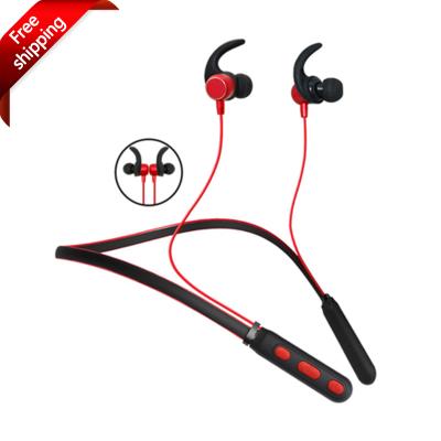 China Original Popular Super Bass Caridite Neckband Wireless Earphone Waterproof 5.0 Earphone Neck Sport Neckband Magnetic Radio for sale