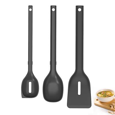 China Sustainable 3 pcs kitchen utensil set cooking tools utensils sets; Silicone Non-Stick Cooking Utensils Set for sale