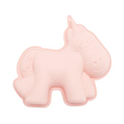 China The Viable Unicorn Molds Cake Decorating Silicone Fondant Cake Mold; Silicone Cake Baking Mold for sale