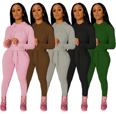 China Anti-pilling 2021 Hot Selling Girls Two-Piece Clothing Sets Outfits Long Sleeve Casual Two-Piece Tracksuit Women Tracksuit Women for sale