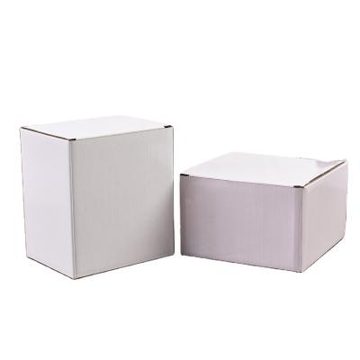 China Recyclable Eco Friendly White Paper Corrugated Box For Essence Bottles Cosmetics Packaging for sale