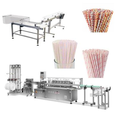 China Schnelle Geschwindigkeit natürliches gerades Papier Straw Machines 100m/Min CNC zu verkaufen