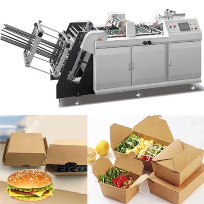 China La pizza automática de la máquina de la fiambrera de papel del OEM se lleva la máquina de la caja de la comida en venta