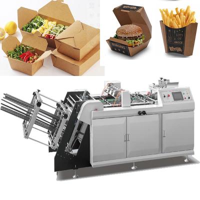 China Mahlzeit-Karton-Pappschachtel-Produktionsmaschine 220V 50Hz zu verkaufen