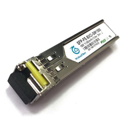 China FTTH FTTB FTTX Network SFP-FE-BXD-SM1550 20KM Bidi SFP/QSFP Single Mode Dual Mode Fiber Optic Transceiver Module for sale