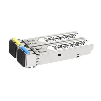 China FTTH FTTB FTTX MINI BIDI 20KM module SFP gbic transceiver Network DDM SC 1.25g SFP module for sale