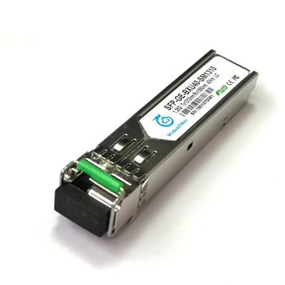 China FTTH FTTB FTTX Network 1.25G LC SFP Transceiver 1310 Single Fiber 40km GBIC LC Connector for sale