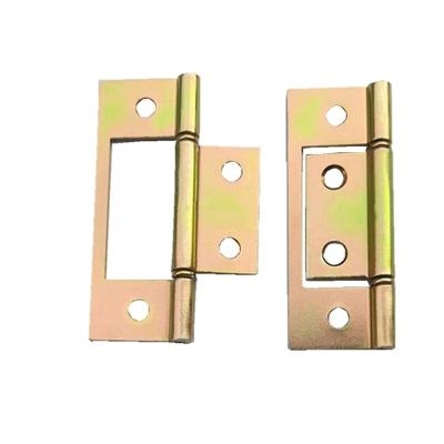 China Free Sample Modern Cheap Bi-Folding Door Color Zinc Sub-Hinge Furniture Butt Iron Hinges Door Hardware Accessory Hing for sale