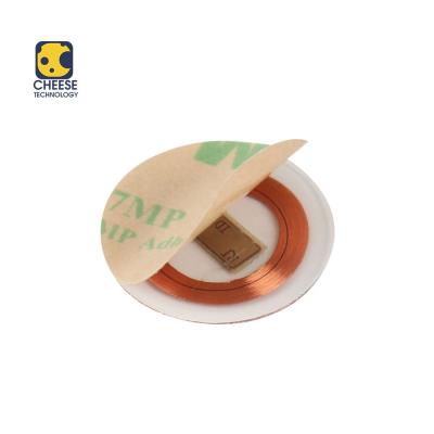 China Passive NFC RFID Sticker NTAG213 RFID Paper / PVC Printable Coin Round Tag RFID Tag for sale