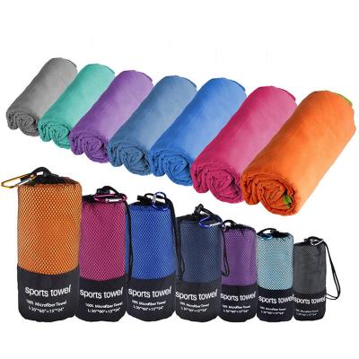 China QUICK DRY Wholesaler Microfiber Gym Quick Dry Towel Sports Towel With Customized Logo for sale