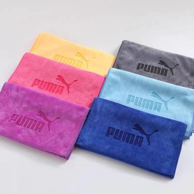 China Sustainable Wholesale Beach Towels Microfiber Sweat Towels Custom Logo And Size Face Towel Custom Logo for sale