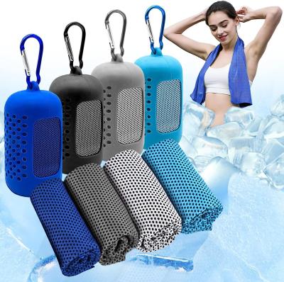 China Kids Safe Quick Dry Instant Cool Microfiber Gym Cooling Towels With Custom Logo Sports Neck And Face Towels For Gym Sweat Towels Custom for sale