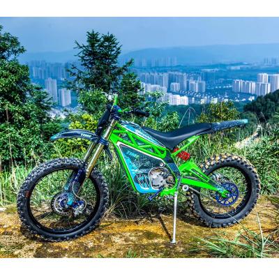 China Motocicleta Elektrinis Motociklas 72 Volt Electric Motorcycle Off Road Motocicleta 21inch (Front) 18inch (Rear) for sale