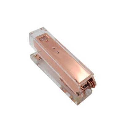 China 2019 Rose Gold Stapler Gift Stationery 2019 Price New Price Acrylic Stapler Gift Stationery Cheap Gold Stapler for sale